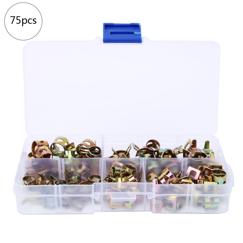 Fasten Hose Joints Spring Clip Clamps Assortment, Adjust Band Diameter Range Spring Hose Clamps For Automotive Fuel Water Air Tubes With Plastic 9049227900183