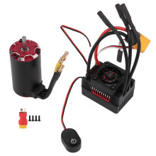 Conjunto ESC com motor brushless de alto torque, proteção contra perda de sinal do acelerador, dissipador de calor em alumínio usinado CNC e