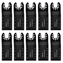 High Carbon Steel Oscillating Saw Blades Multitool Blades Universal Interface Wavy Tooth Design Titanium Coated Teeth Corrosion Resistance For Wood