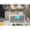 Sideboard Aurora 145cm - White & Grey Gloss Doors and LED Lights 5