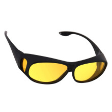 Fit Over Driving Sunglasses Reduce Headlights Glare Flexible Frame Wraparound Design Polarized Night Vision Lenses