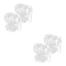 2Paren Paar Transparante Plastic Schoenveterklemmen En