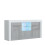 Sideboard Aurora 145cm - White & Grey Gloss Doors and LED Lights 9