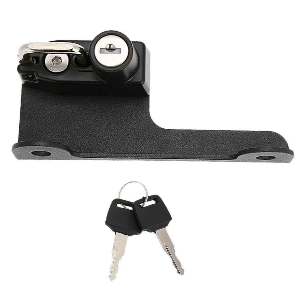 Helmet Lock For Motorcycle With2keys Rustproof Aluminum Alloy Easy Installation Anti-Theft Lock Quick Locking Compatible Models Fast Securing 9049227899777
