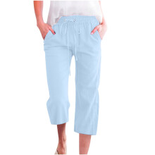 Výprodej dámských džínů Plus Size do 10 let, dámské rovné džíny se středním pasem, vnitřní šev 29", velikosti 2-18, světle modrá,