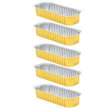 5 pezzi di teglie quadrate in alluminio per friggitrici ad aria, 20x20cm, robuste e riutilizzabili