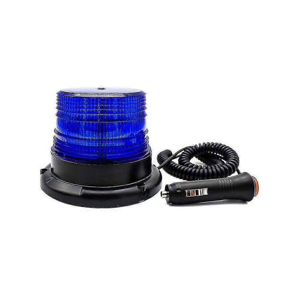Led Beacon, Magnetic Flashing Vehicle Warning With Cigarette Lighter Socket 12-80V S202412241924 Blue/Light 8673570992734
