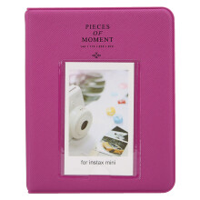 Modisches Mini-Fotoalbum, leicht und robust, mit PU-Lederbezug, PVC-Innentaschen, tragbar, zur Erinnerungserhaltung, flexibles Display.