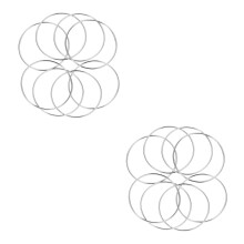 8Sets Zilveren Metalen Chinese Linking Ring Set Voor Party En Show