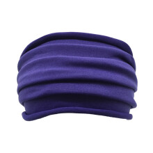 Fascia per capelli da donna in cotone elasticizzato viola - Taglia unica