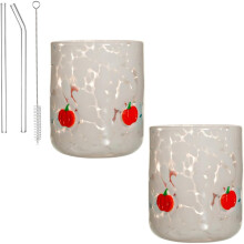 Ghost Wine Glasses Halloween Pumpkin Style White 2 pcs