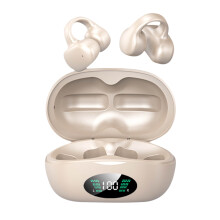 Wireless Ear Clip Headphones, Bluetooth Mini Sports Earbuds with Earhook, Open-Ear & In-Ear Design – Compatible with iPhone/Android