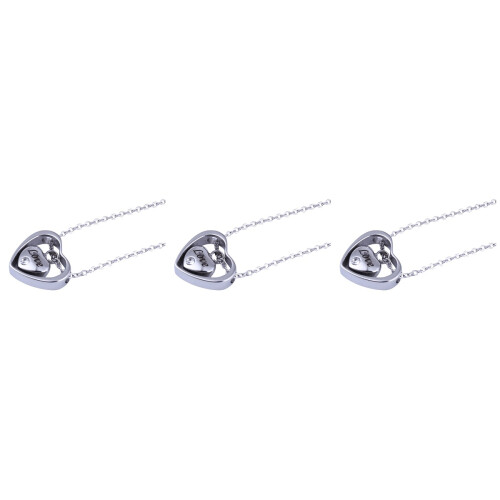 3Stk Urnen Schmuck Kette Silber Anhänger 2