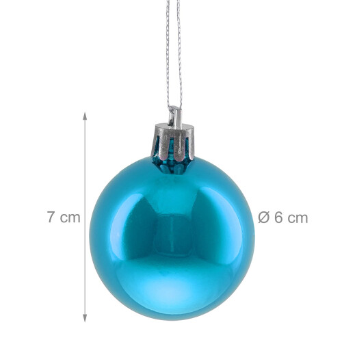 Christbaumkugeln-Set, 50 glänzende Ornamente 2