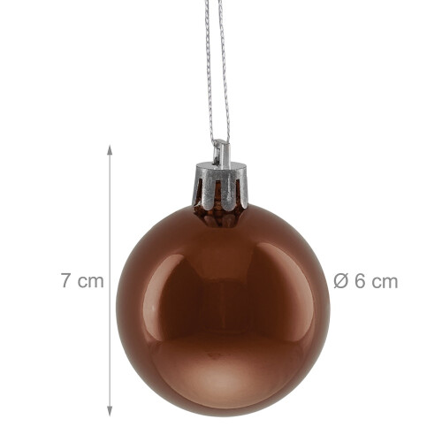 Christbaumkugeln-Set, 50 glänzende Ornamente 2