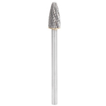 Brocas e limas rotativas de alto desempenho em carboneto de tungstênio com design de corte duplo em formato de chama para usinagem de metais,