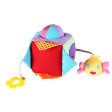 Gioco tattile Giocattolo educativo Sviluppo sensoriale interattivo Orecchie fruscianti Bandierine Fiddle Specchio Peek A Boo Giocattolo morbido per