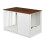 Indoor Dog Crate with Bowls, Wood Effect, Medium 4