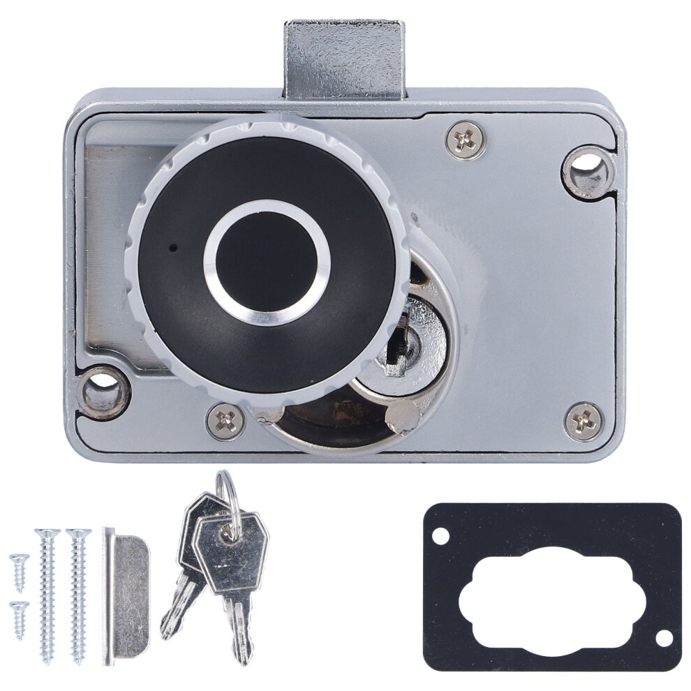 Usb Charging Design Automatic Deadbolt Cabinet Lock Biometric Cabinet Lock Zinc Alloy Combination Lock Large Capacity Fingerprint Record Keyless 9009879082682