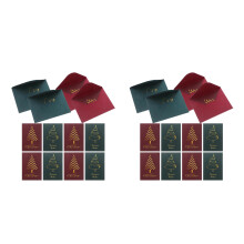 20Pcs Blank Vintage Holiday Greeting Cards for Christmas Festive Use