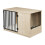 Indoor Dog Crate, Wood Effect, 2 Bowls, Medium Size 4