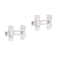 2Pcs Heavy-Duty Silver Stainless Steel Door Guard Bolt Security Use