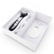 Aparelho Elétrico de Lifting Facial 4 em 1: Terapia de Luz LED, Radiofrequência, EMS, Microvibração, Massageador Facial Antienvelhecimento para