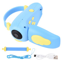 Verjaardagscadeau voor kinderen: een digitale videocamera voor kinderen met schokbestendig materiaal, 1080p HD IPS-scherm, oplaadbaar en draagbaar,