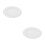 2Pcs Ceramic White Round Serving Platters Decorative Snack Cake Plates 5