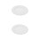 2Pcs Ceramic White Round Serving Platters Decorative Snack Cake Plates 7