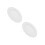 2Pcs Ceramic White Round Serving Platters Decorative Snack Cake Plates 8