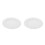2Pcs Ceramic White Round Serving Platters Decorative Snack Cake Plates 9