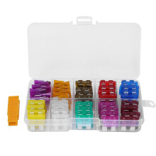 Kit di fusibili per auto di eccellente qualità, codificati a colori, resistenti alla corrosione, ottima compatibilità, facili da identificare. Per