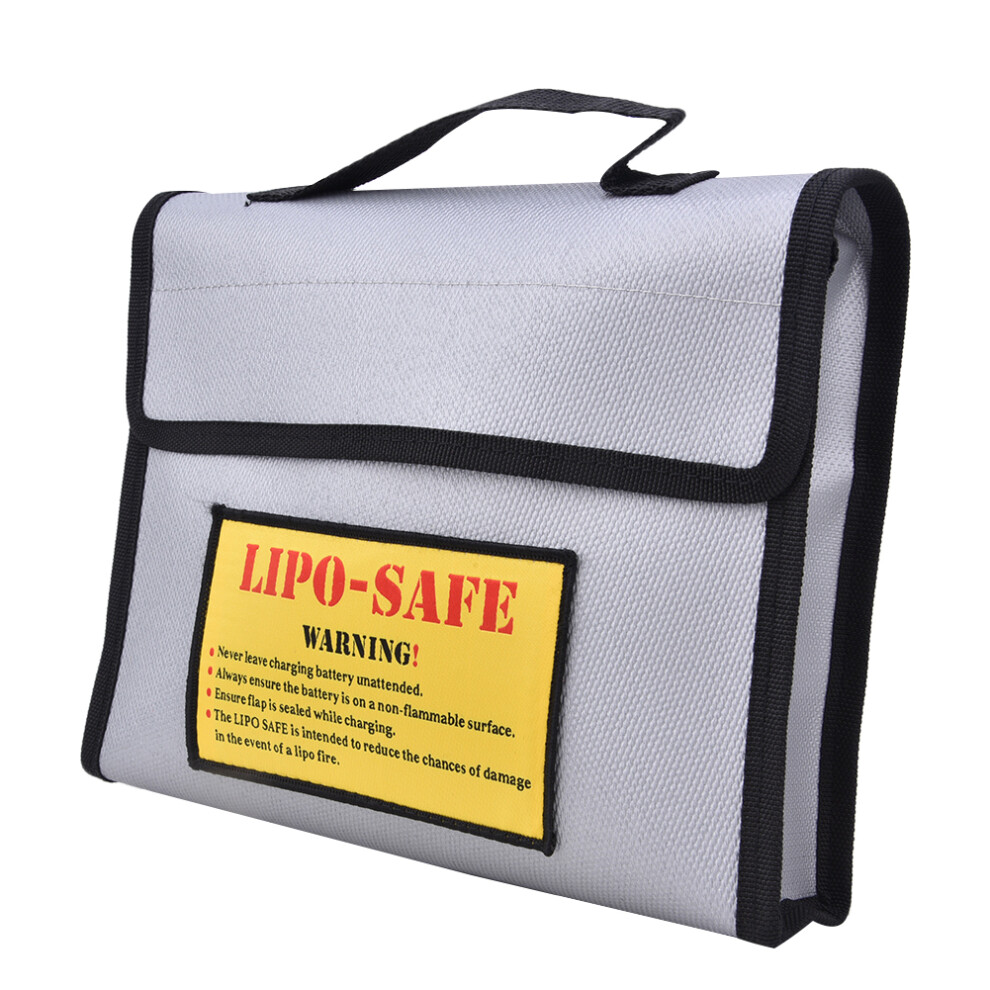 Safety Bag For Lipo Battery Fireproof Explosion Proof Pouch With Flame Retardant Coating For Rc Lipo Storage Charging Transportation Protection 9009879084495
