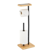 Toilet paper holder with space