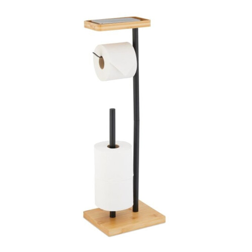 Toilet paper holder with space