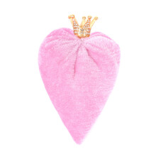 Weiches, samtiges Liebesherz-Kissen für Bett, Sofa, Stuhl,-Rosa