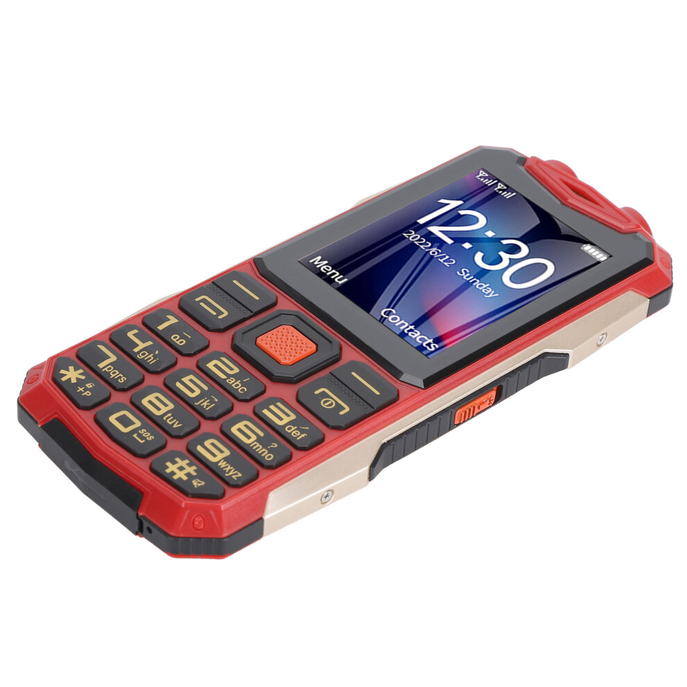 Elderly Mobile Phone 2G 4800Mah Slim 2.6" With Sos & Dual Sim Red 4951387233849