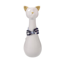 Ceramic Pet Urn for Ashes White Small Dog Memorial Cremation Box