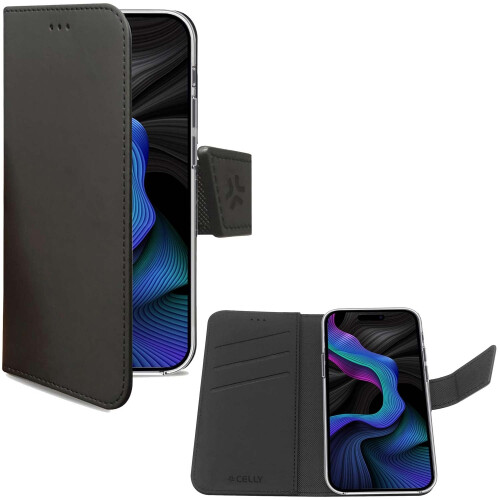 Wally Wallet Case Galaxy S23 FE Schwarz
