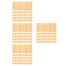 400Pcs Chocolate Paper Jewelry Price Tags Adhesive Label for Bracelets
