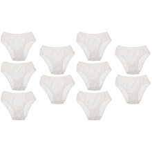 10Pcs Lightweight Portable Disposable Cotton Briefs Female Underwear