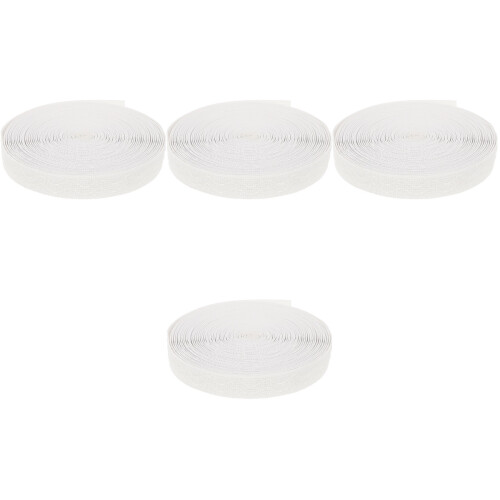 4St Wit Elastisch , Stretch Band Met Silicone Grip Voor Kleding 2