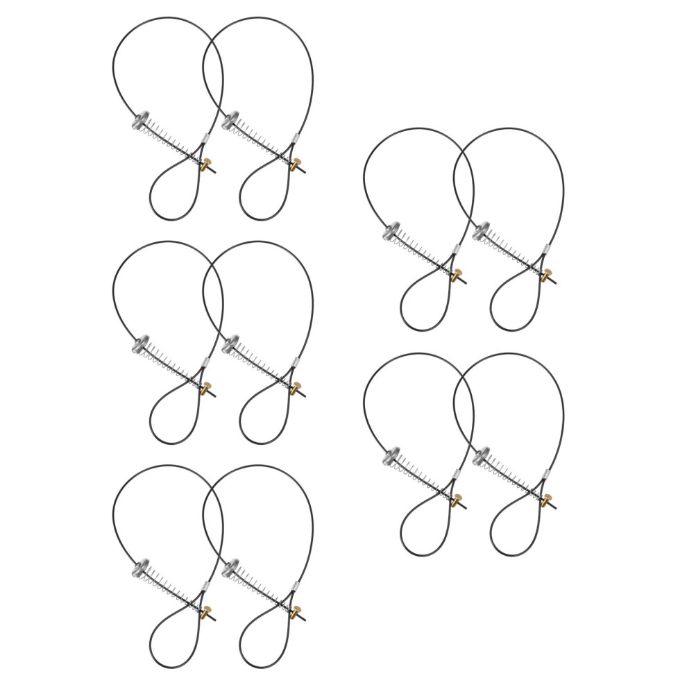 10Sets Stainless Steel Gate Latch Cable Pull For Wooden & Metal Doors 3711318895291