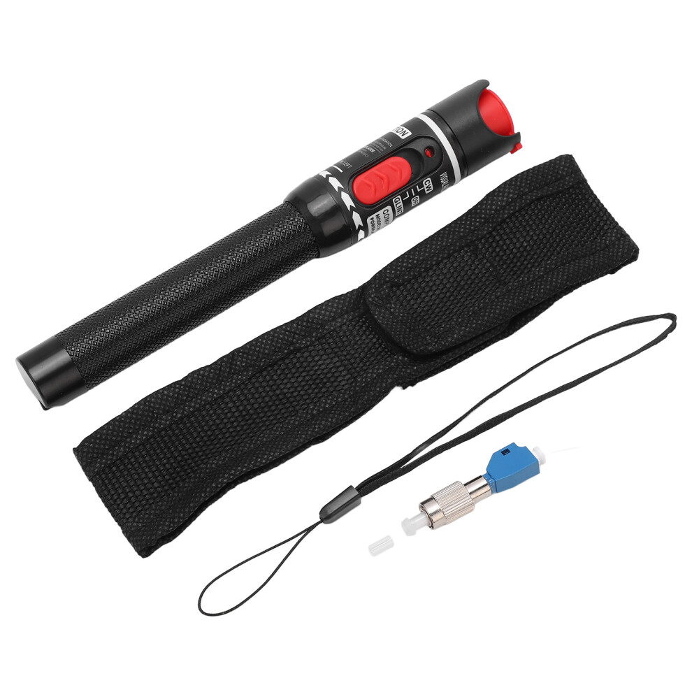 Portable Fiber Optic Source Tester With Visual Fault Locator, Compact Red Light Pen For Continuity Checking And Fiber Routing, 50Km Range With Stable 9551475329369