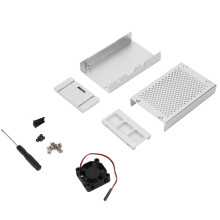 Holdbart kølende strukturkabinet til Raspberry Pi, passiv køledesign, varmeafledning, nem adgang til alle porte, metalmateriale af høj kvalitet