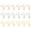 90Pcs Zinc Alloy Dolphin Clasps DIY Key Ring Making Assorted Colors 2
