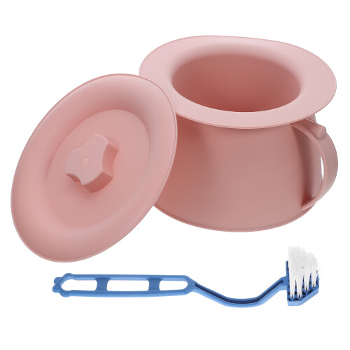 2Pièces Pot Potty Rose PP Portable Avec Couvercle Pour 2