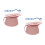 2Pièces Pot Potty Rose PP Portable Avec Couvercle Pour 8