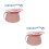 2Pièces Pot Potty Rose PP Portable Avec Couvercle Pour 9